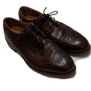 johnston and murphy oxford Classic Brown Leather Brogue Shoes